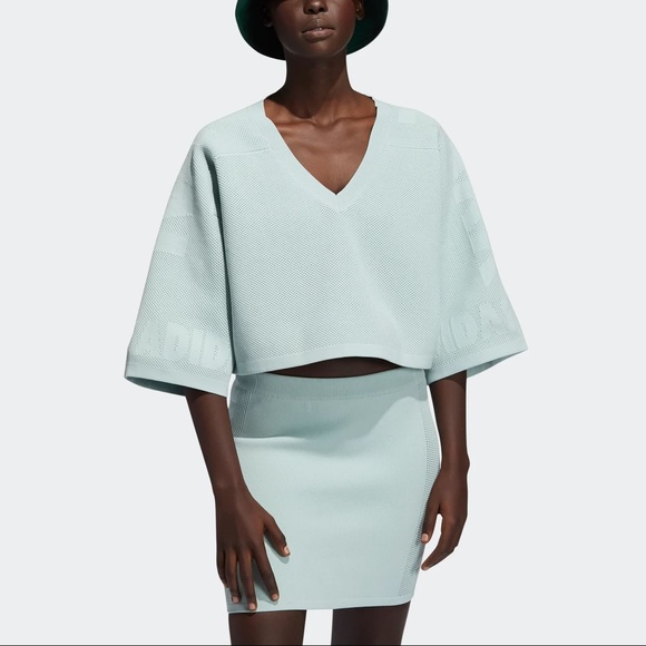 Beyoncé Ivy Park Knit Crop Jersey Green Tint - Picture 2 of 4